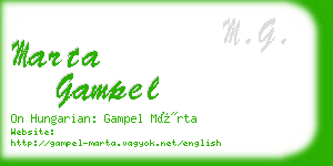 marta gampel business card